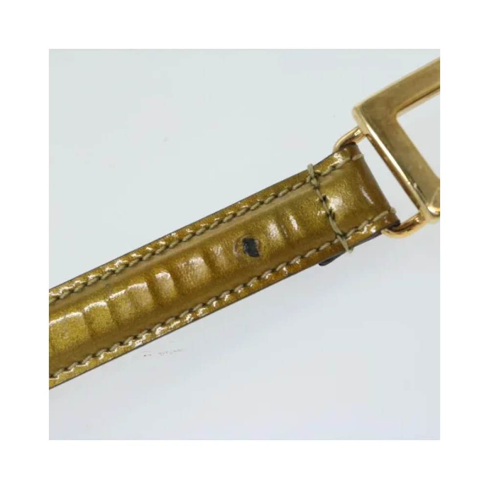 Gucci Vintage Pre-owned Leather belts Beige Dames