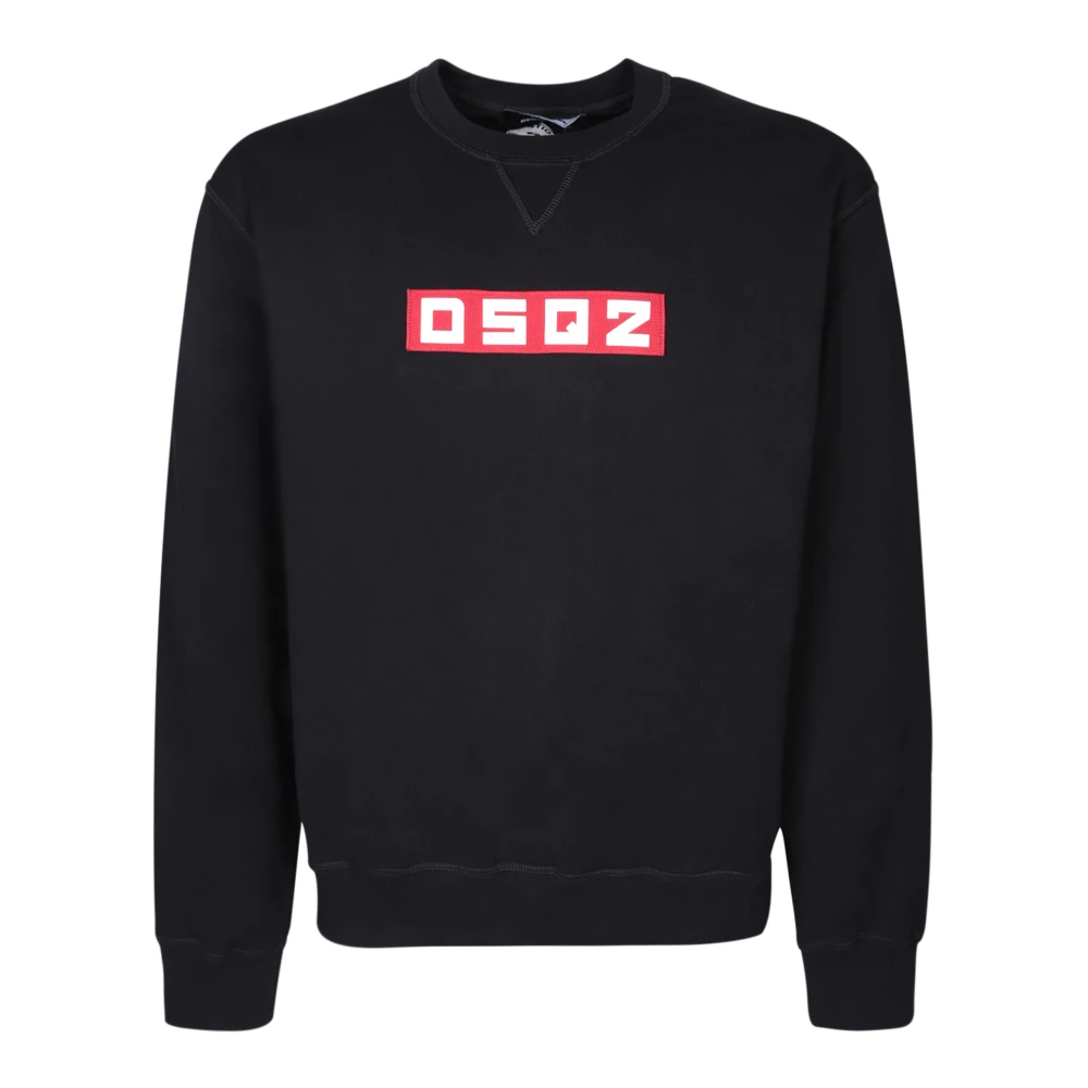 Dsquared2 Zwarte Sweatshirt Ss24 Herenmode Black Heren