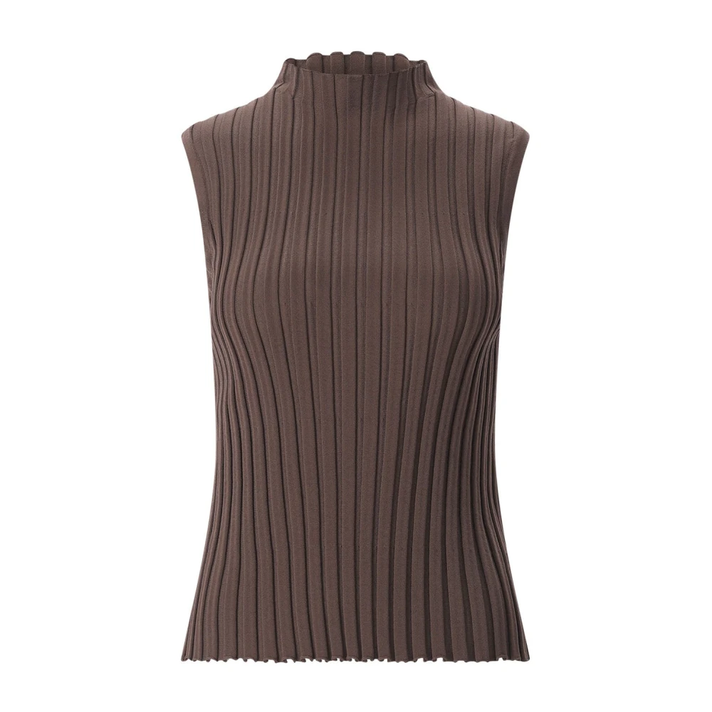Weekend Max Mara Damen Braun Ärmellose Oberteile