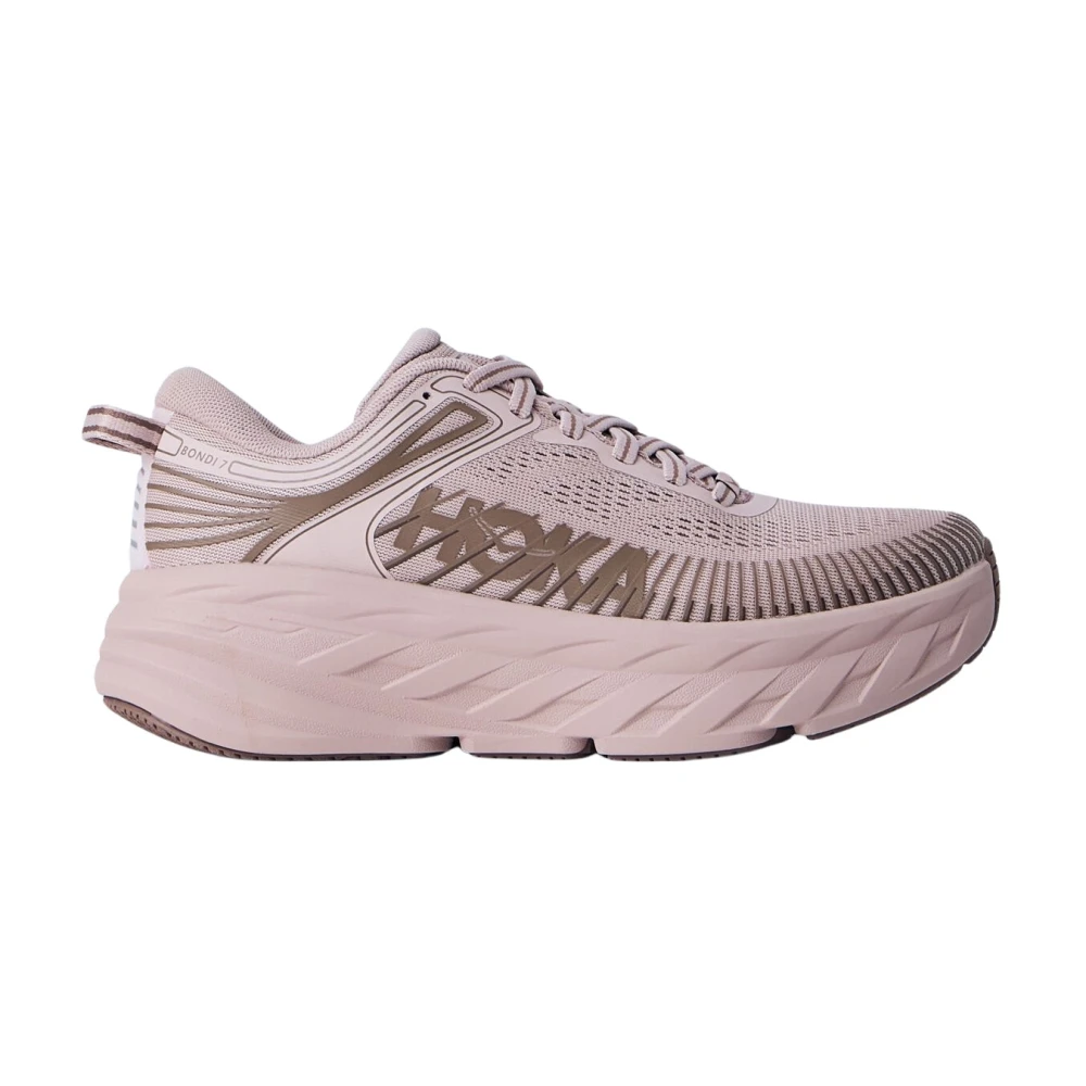Hoka One One Women's Pink Running Shoes, 7 Uk, Bondi 7 Trainers