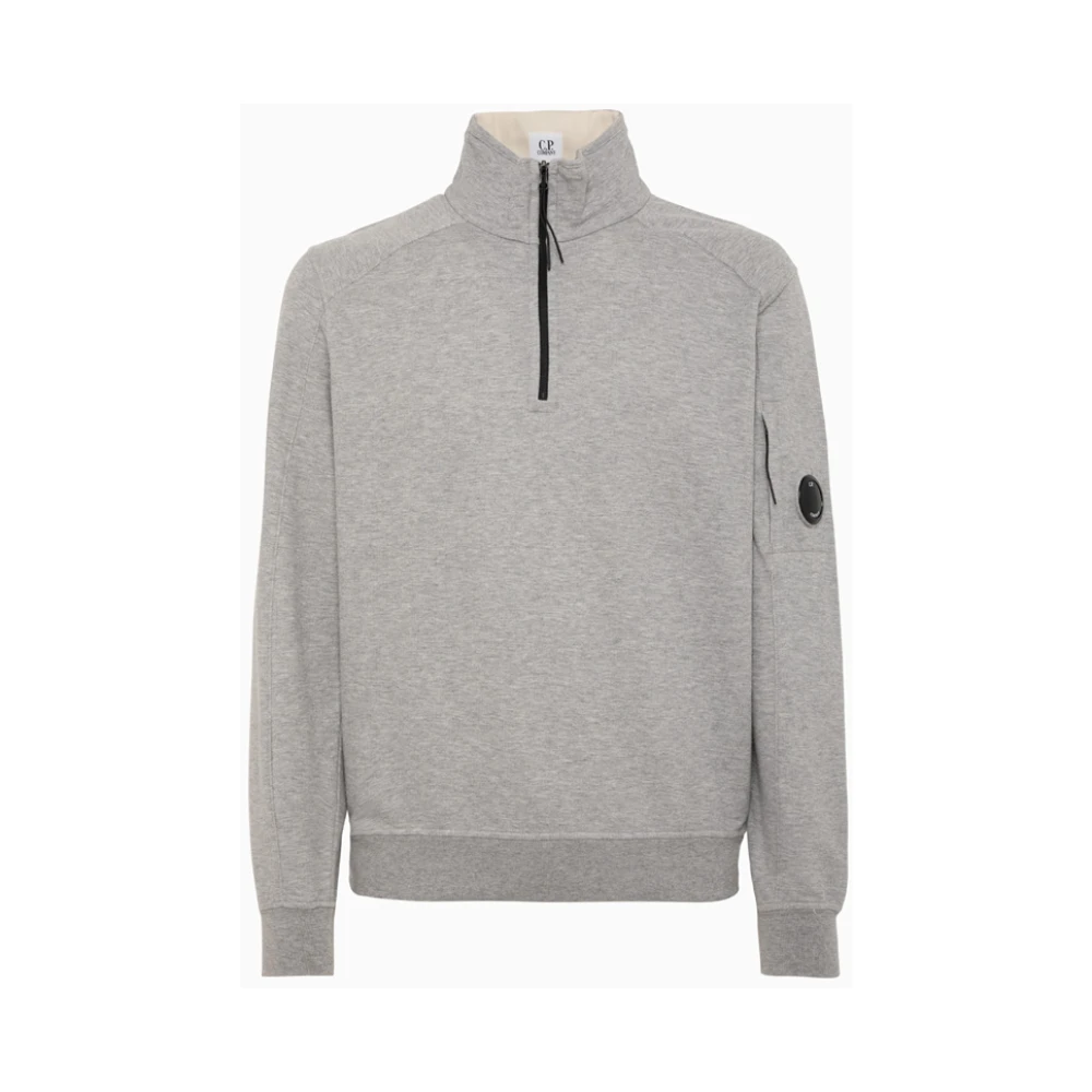 C.P. Company Italiaanse lichtgewicht fleece zip sweatshirt Gray Heren