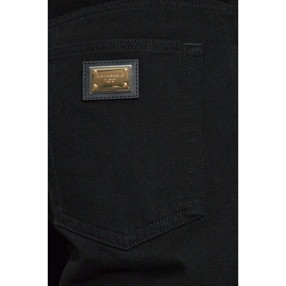 Dolce & Gabbana Straight-leg jeans Black Dames