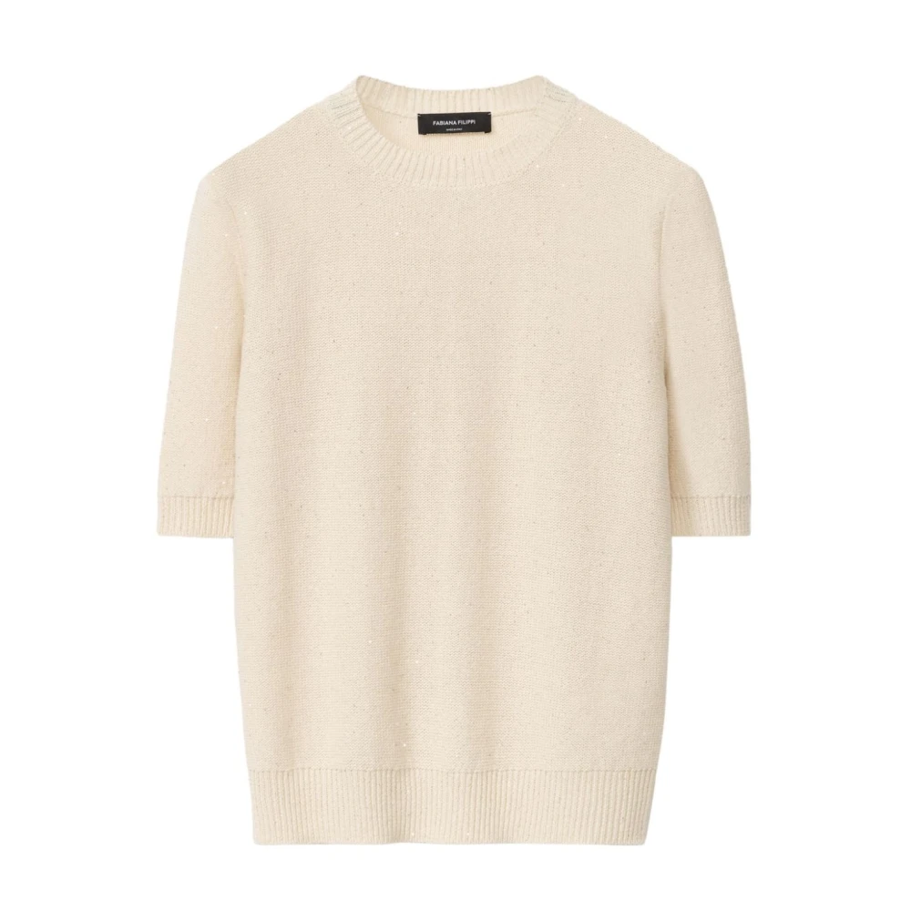 Fabiana Filippi Women's Beige Chic Knitwear Elegance