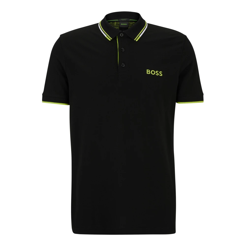 Hugo Boss Premium Kwaliteit Golf Polo Shirt Black Heren