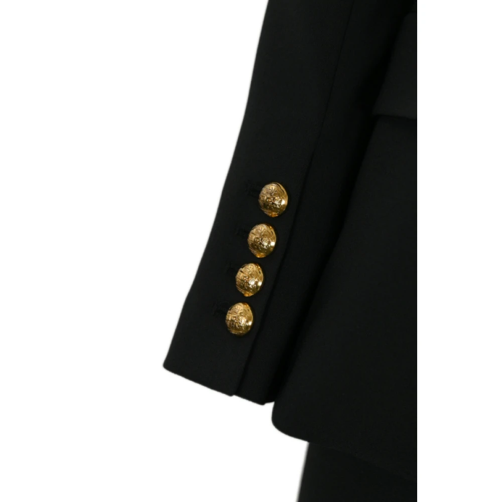Elisabetta Franchi Zwart Stretch Crêpe Pak Flare Zoom Black Dames