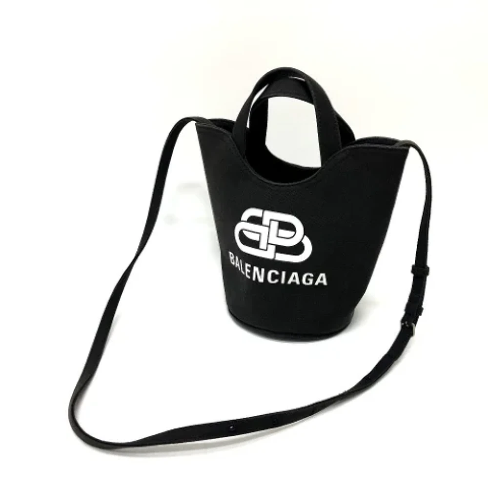 Balenciaga Vintage Pre-owned Cotton balenciaga-bags Black Dames