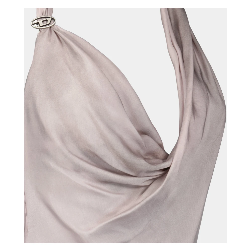 Diesel Lichtroze Gedrapeerde Jurk Pink Dames