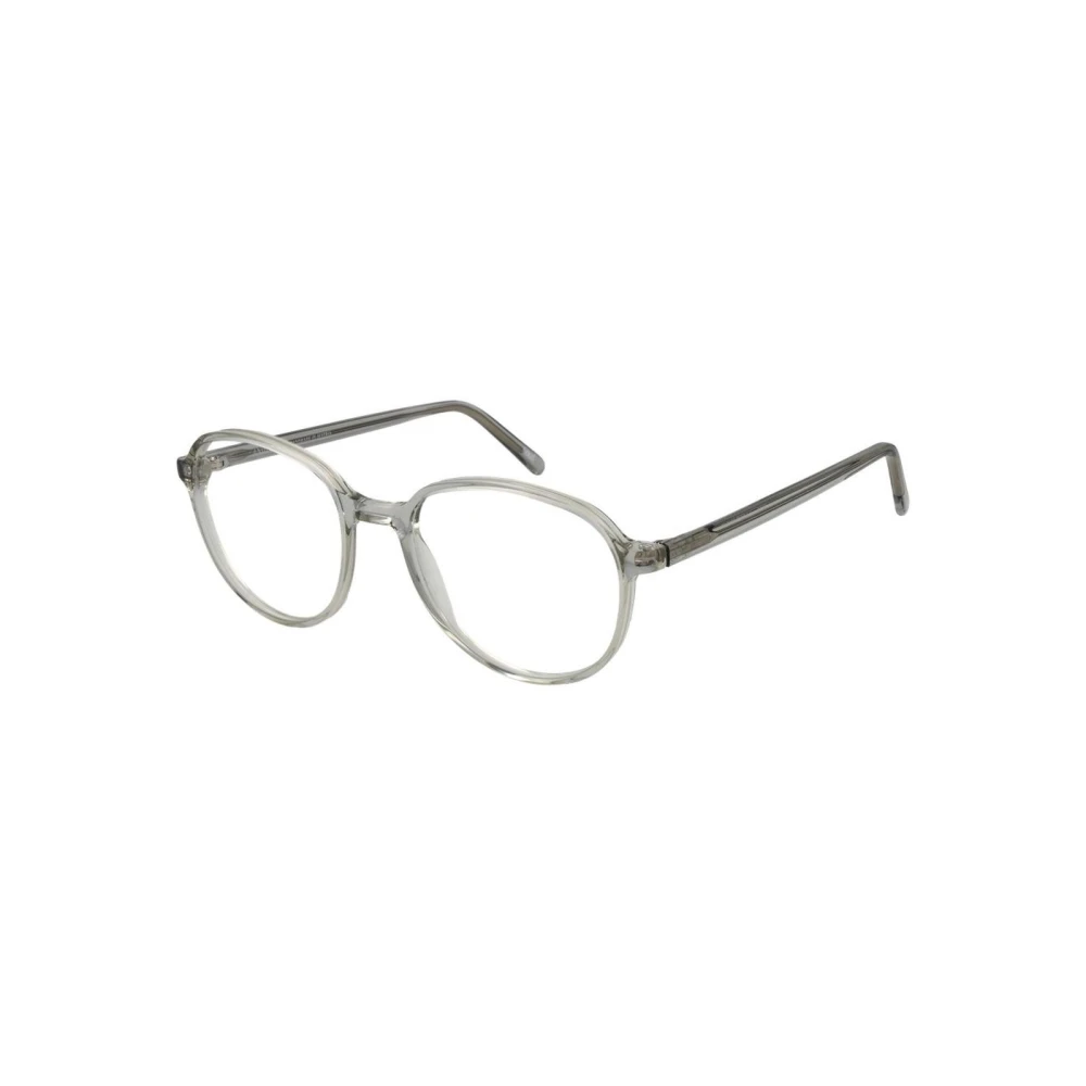 Andy Wolf Unisex Gray Transparent Full-Rim Optical Frames