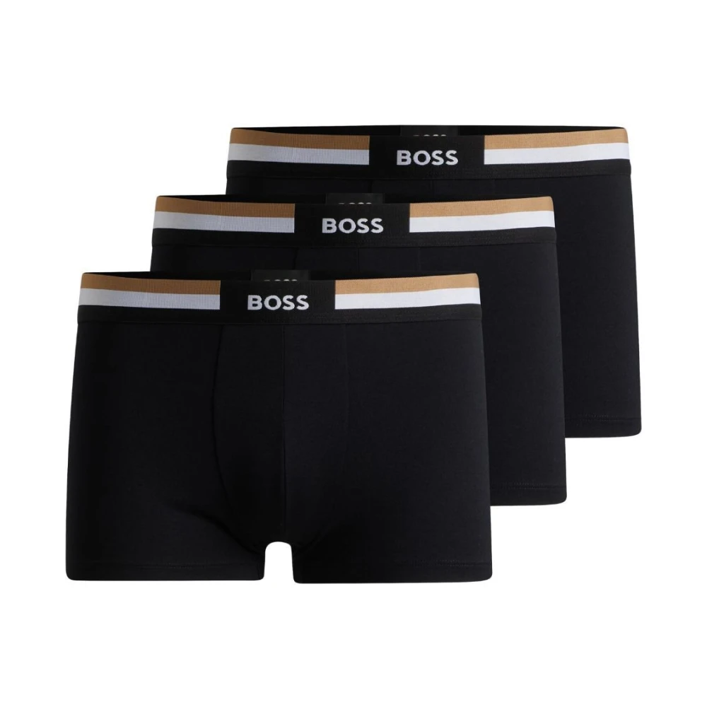 Hugo Men's Black 3-Pack Logo Waistband Briefs - Underpants - S - Underwear