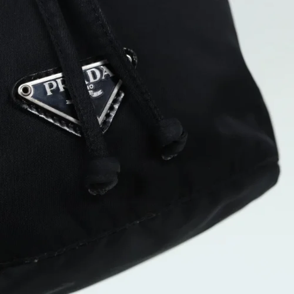Prada Vintage Pre-owned Nylon pouches Black Dames