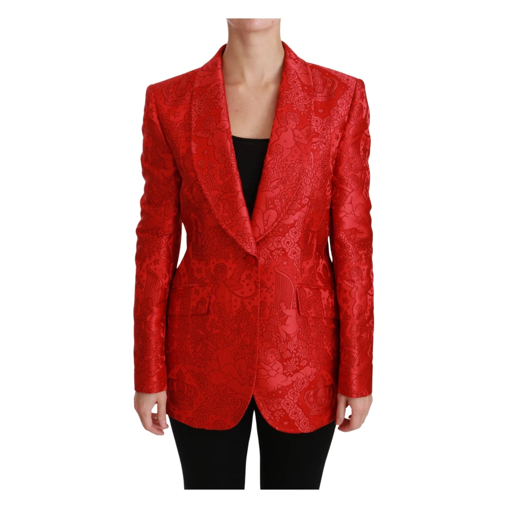 Dolce & Gabbana Damen Rot Jacken, Xlgröße: