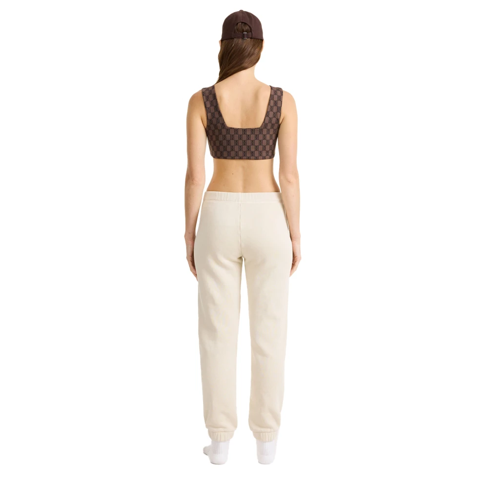 By Malene Birger Sportieve Logo-Gebreide Crop Top By Herenne Birger Brown Dames