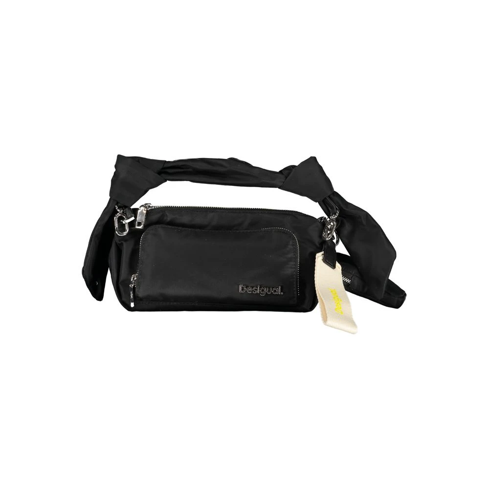 Desigual Zwarte Polyester Handtas met Verstelbare Schouderband Black Dames