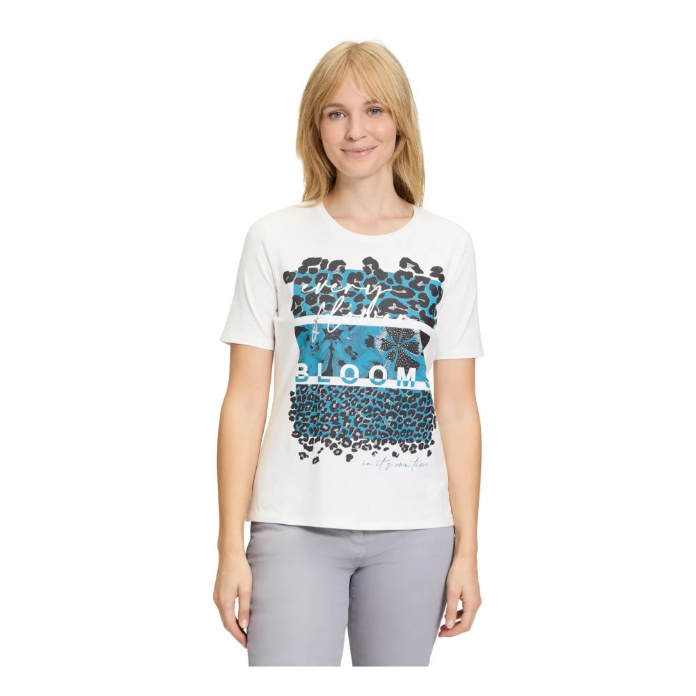 Betty Barclay Glitterend Basic Shirt White Dames