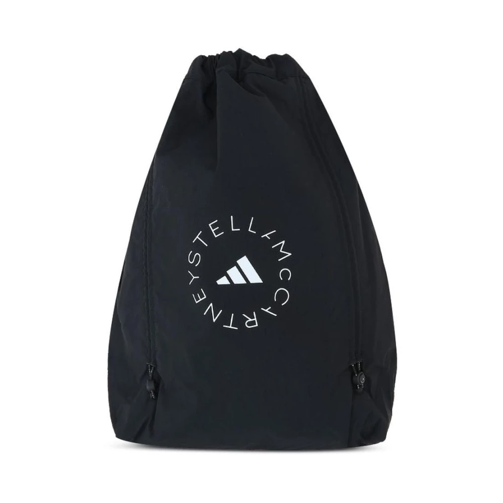 Adidas By Stella Mccartney Women's Black Drawstring Bag - Backpacks - One Size - Sport