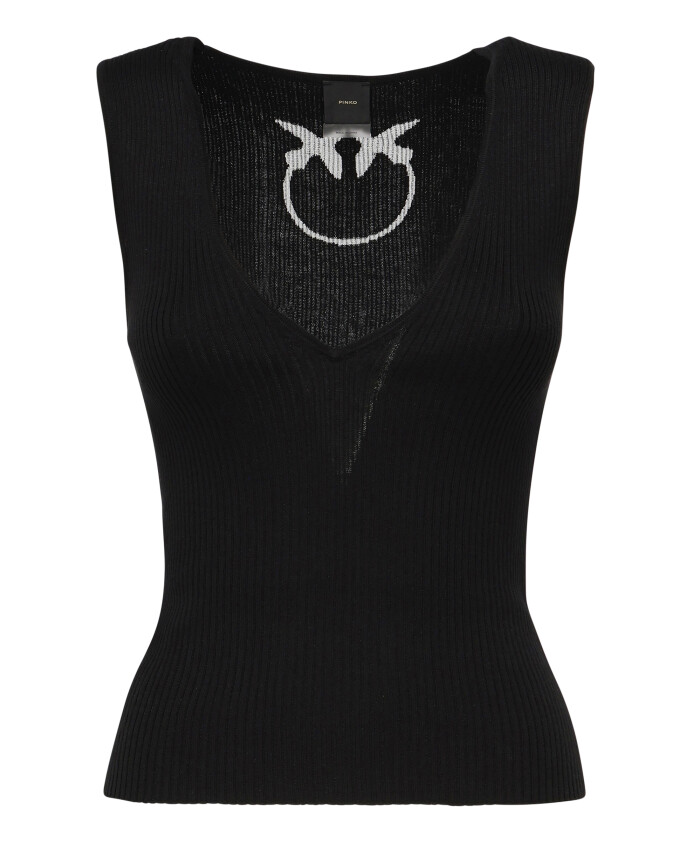 top-sans-manches-cotele-en-melange-de-soie