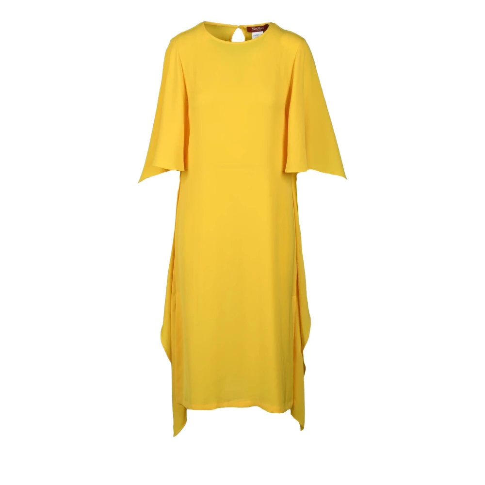 Max Mara Studio Elegant Svart Klänning för Kvinnor Yellow, Dam