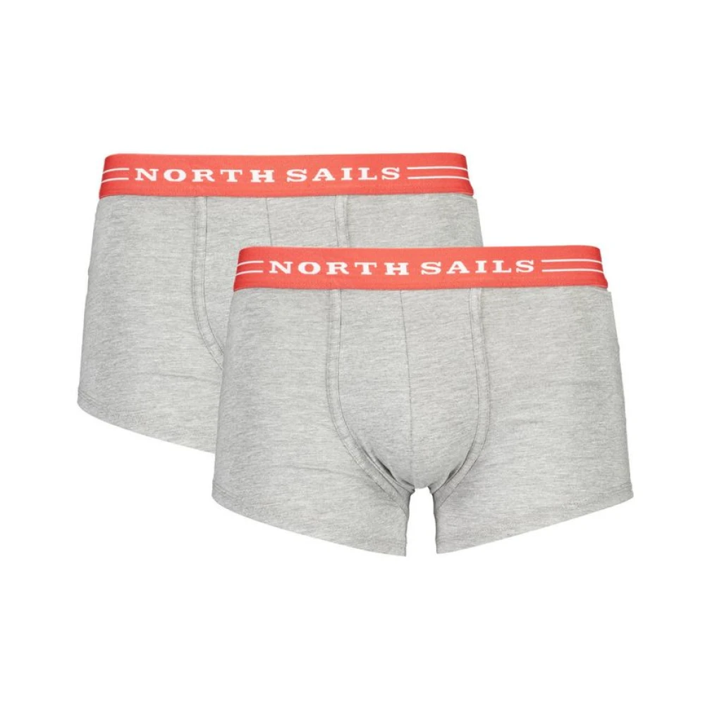 North Sails Grijze Katoenen Boxershorts Pak Gray Heren