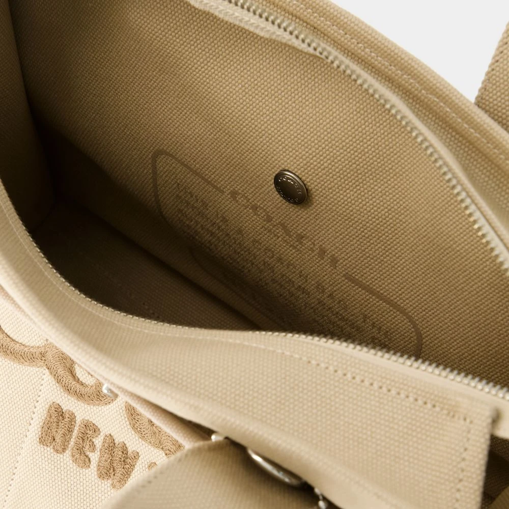 Coach Neutrale Canvas Tote Bag Beige Dames