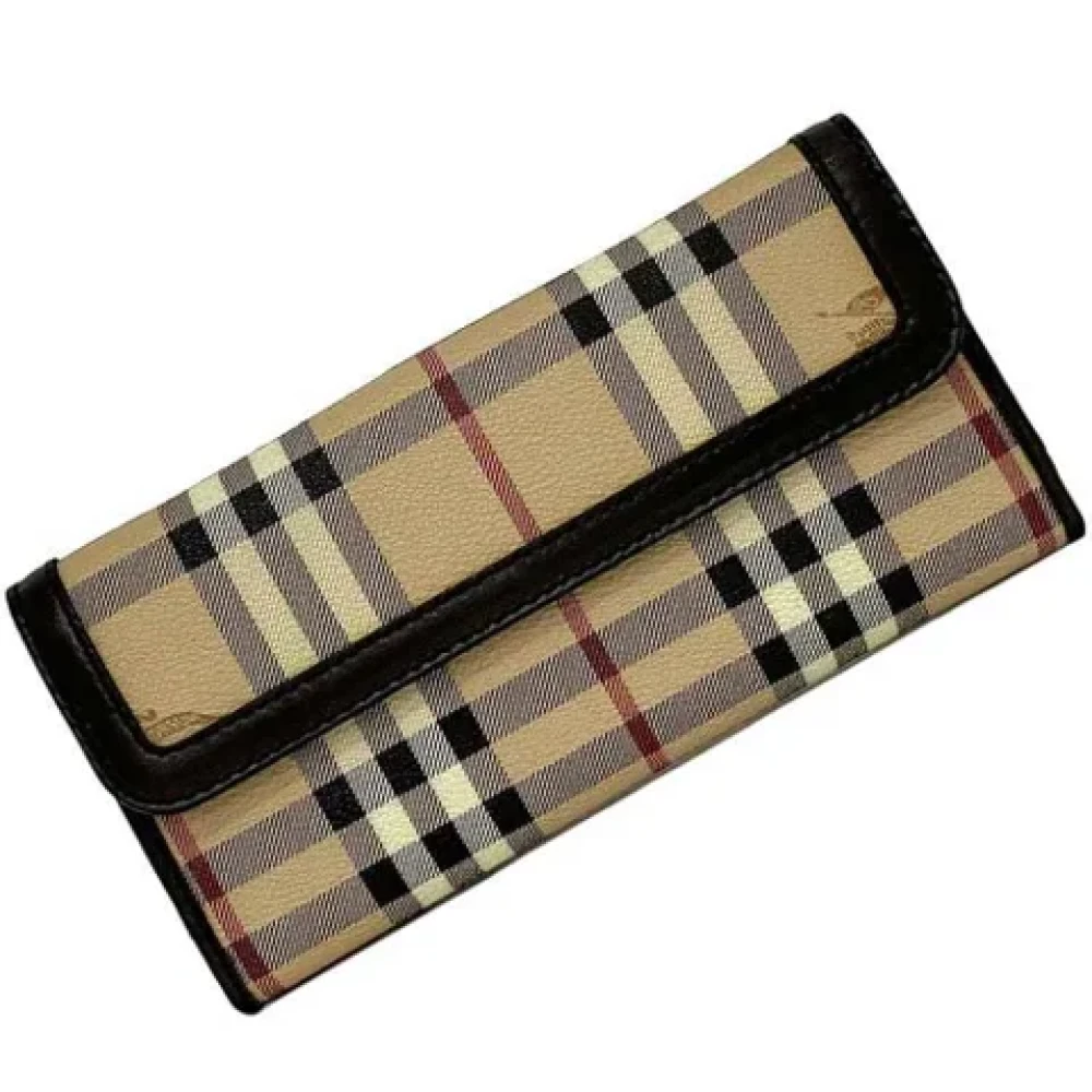 Burberry Vintage Pre-owned Canvas wallets Multicolor Dames
