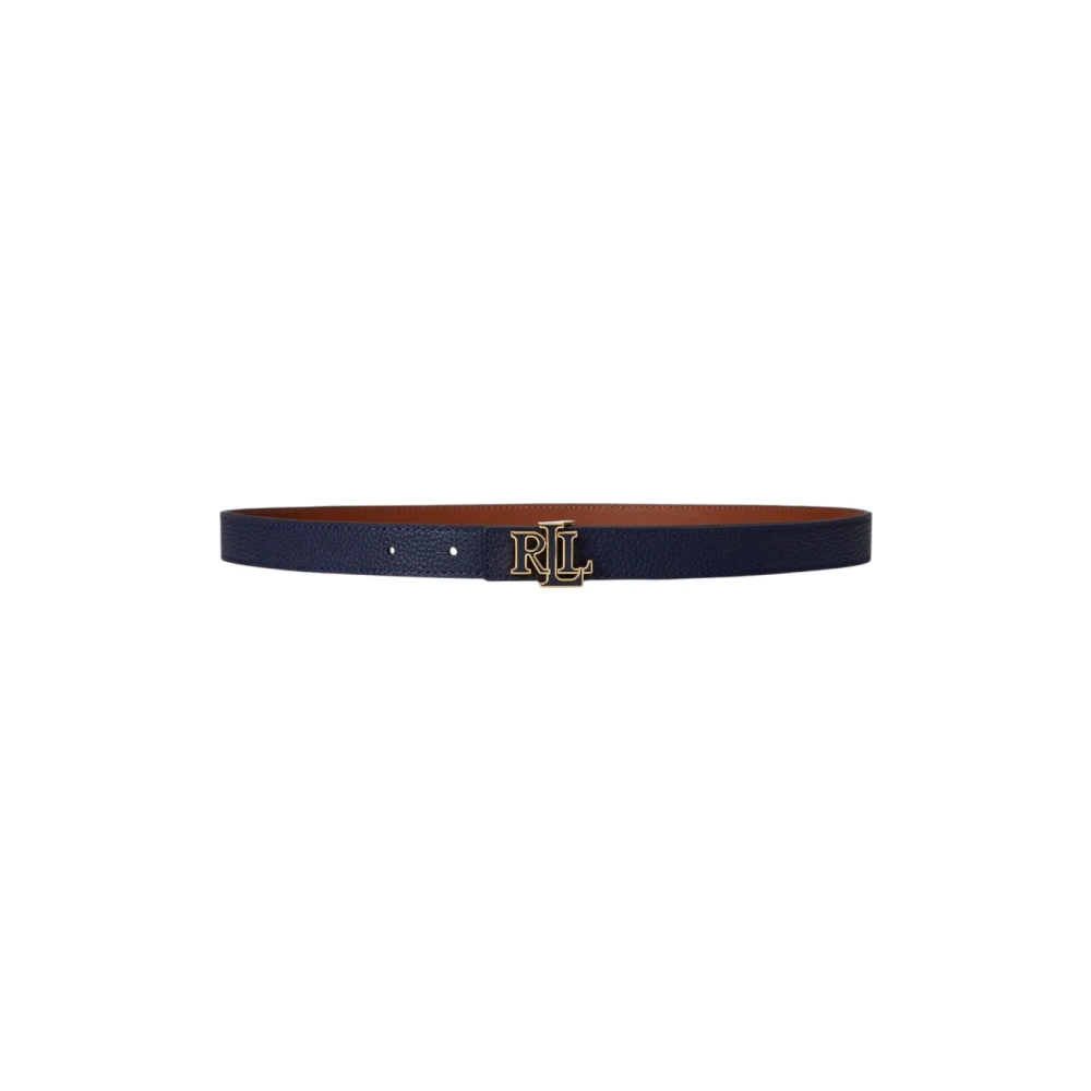 Ralph Lauren Women's Blue Belts, M, Thin Double-Face Belt