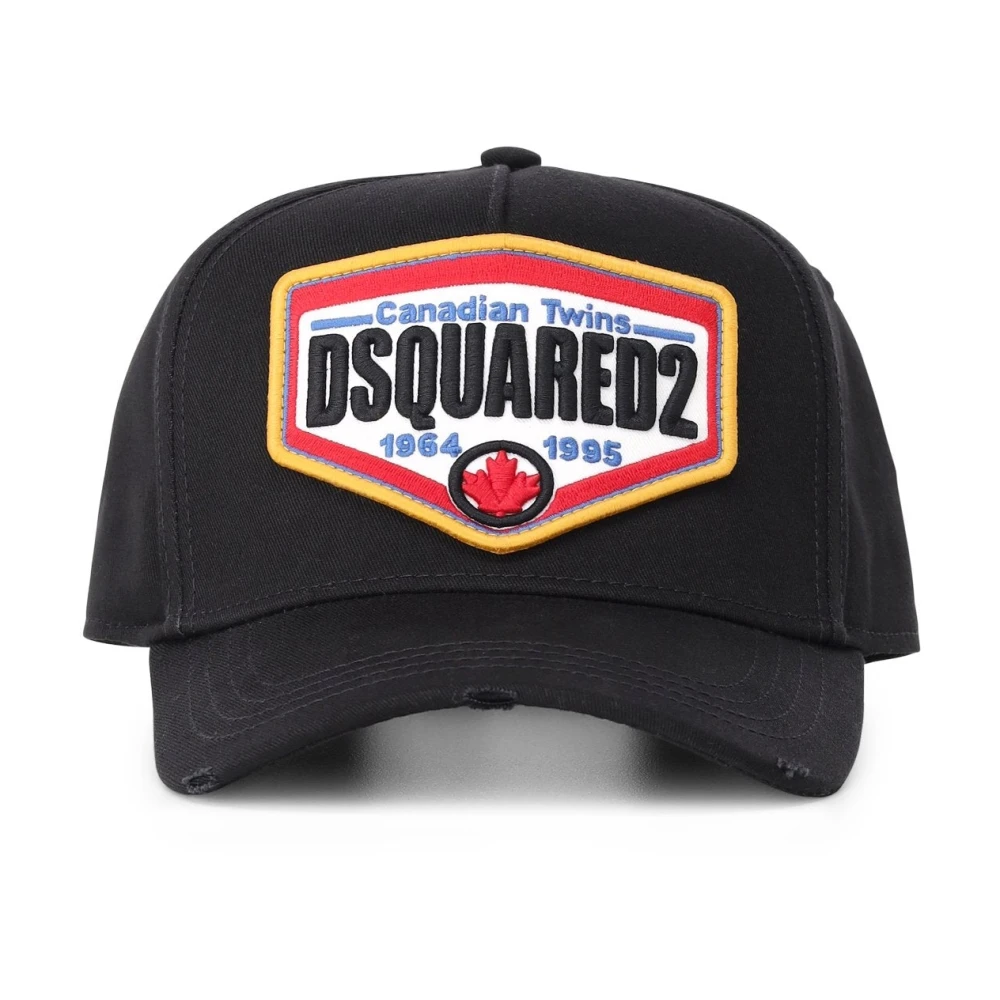 Dsquared2 Logo Cap For A Sporty Look - Male - Hats & Caps - Black - One Size - Accessories