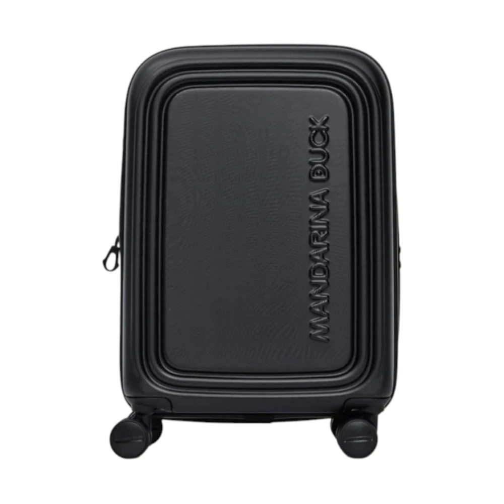 Mandarina Duck Unisex Black Logoduck+ Expandable Cabin Trolley