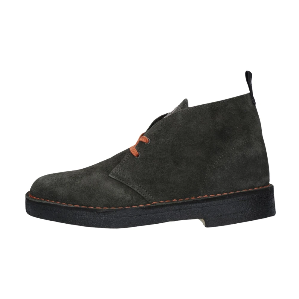 Clarks Men's Green Lace-Up Boots, 10 Uk, Desert Boots For