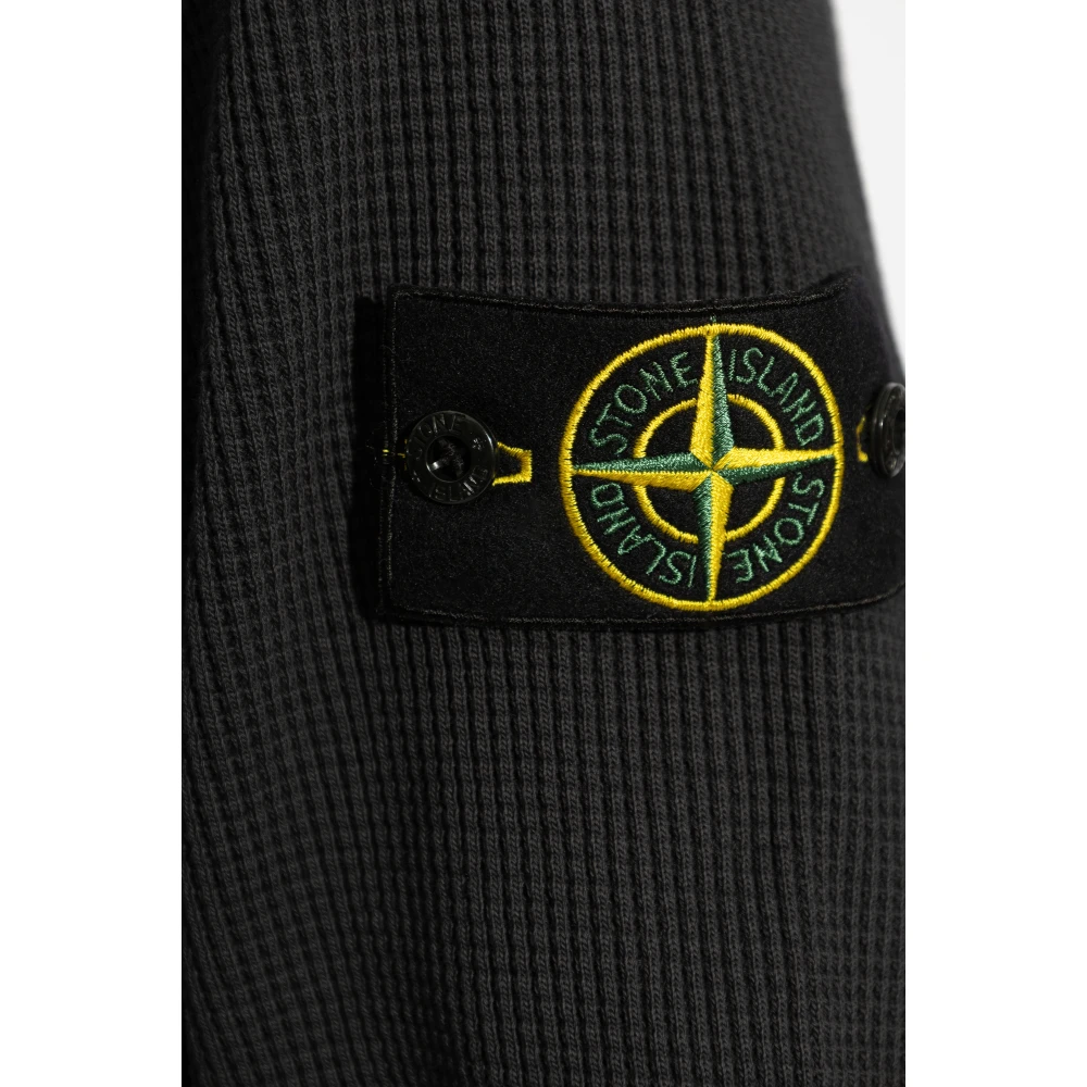 Stone Island Sweatshirt met logo Blue Heren