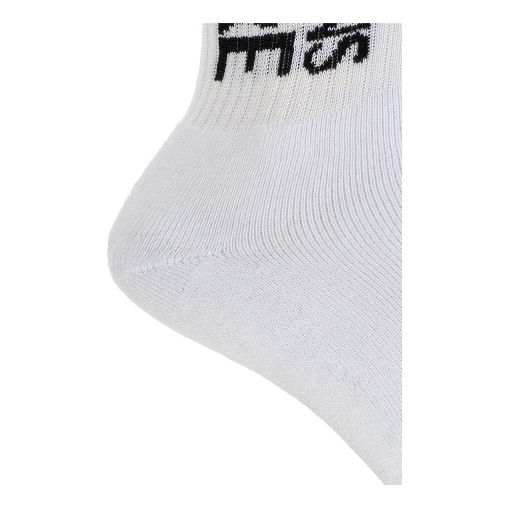 Versace Jeans Couture Katoenen sokken met logo White Heren