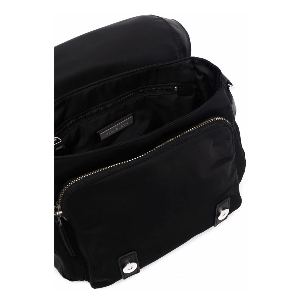 TORY BURCH Kleine Nylon Messenger Tas Black Dames