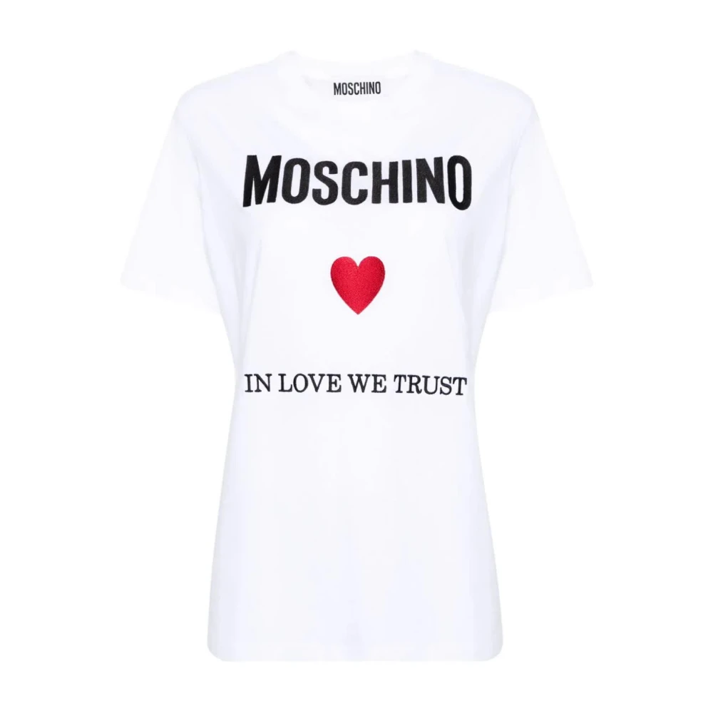 Moschino Klassiek T-Shirt White Dames