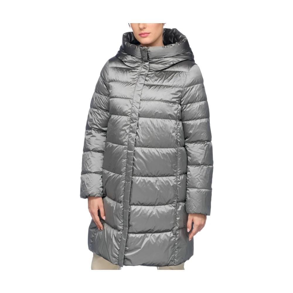 Geox Ademende Polyester Jas Adrya Stijl Blue Dames