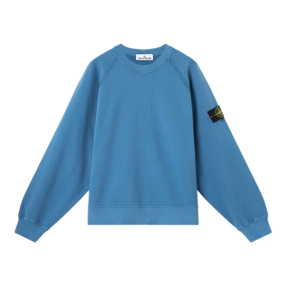 Stone Island Men's Blue Crewneck Sweatshirt