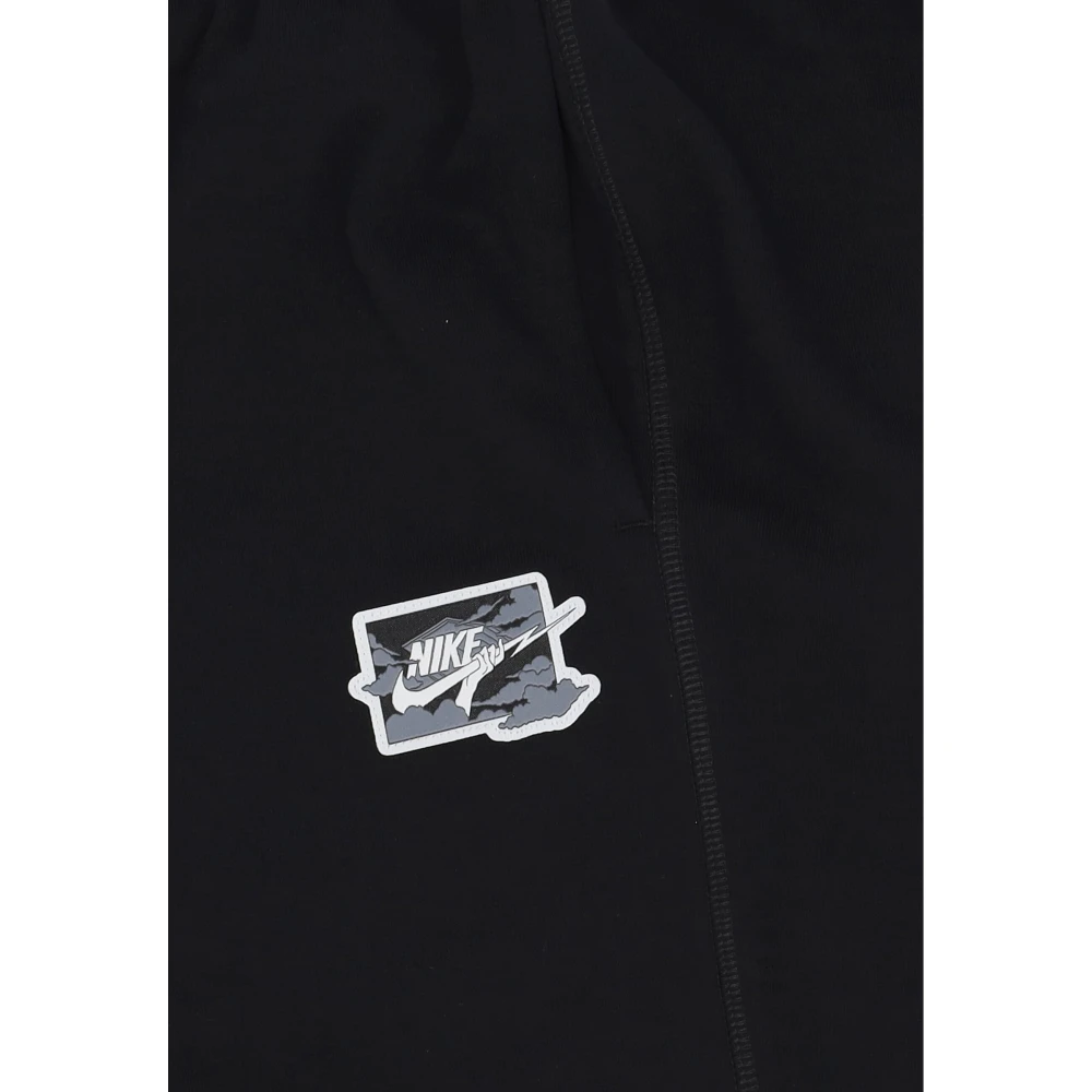 Nike Lichte Suitbroek met Manchetten Black Heren