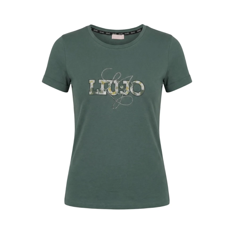 Liu Jo Women's Green Crewneck T-Shirt - T-Shirts - 2XS - Tops