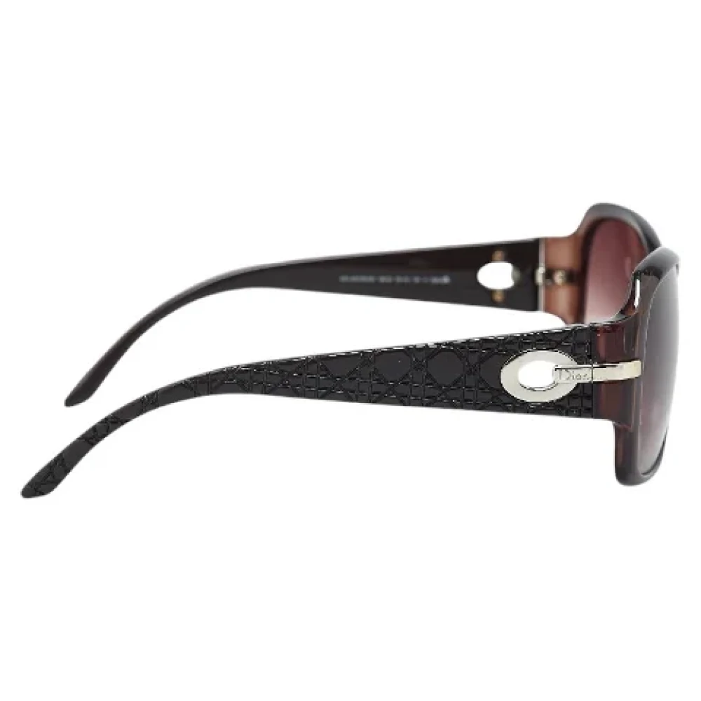 Dior Vintage Pre-owned Plastic sunglasses Brown Dames