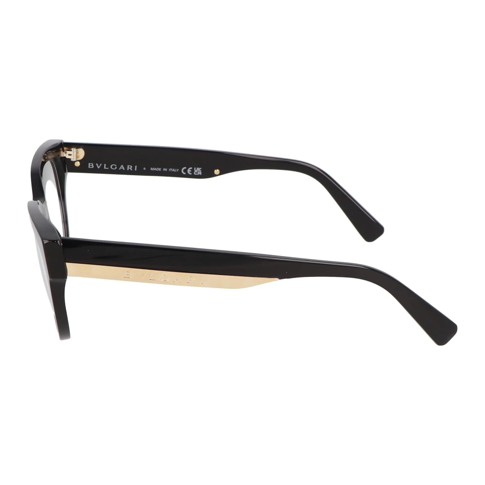 Bvlgari Onregelmatig acetaat montuur bril Black Unisex