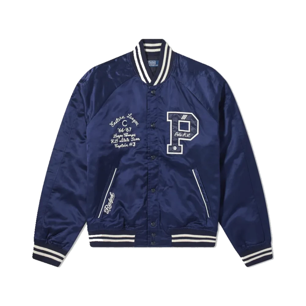 Polo Ralph Lauren Varsity Jacket Aviator Navy Blue, Herr