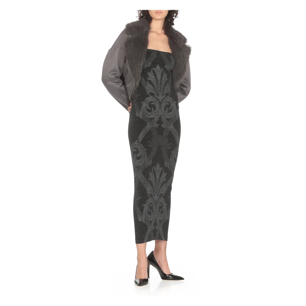 Wolford Zwarte mouwloze jurk met hartvormige halslijn Black Dames