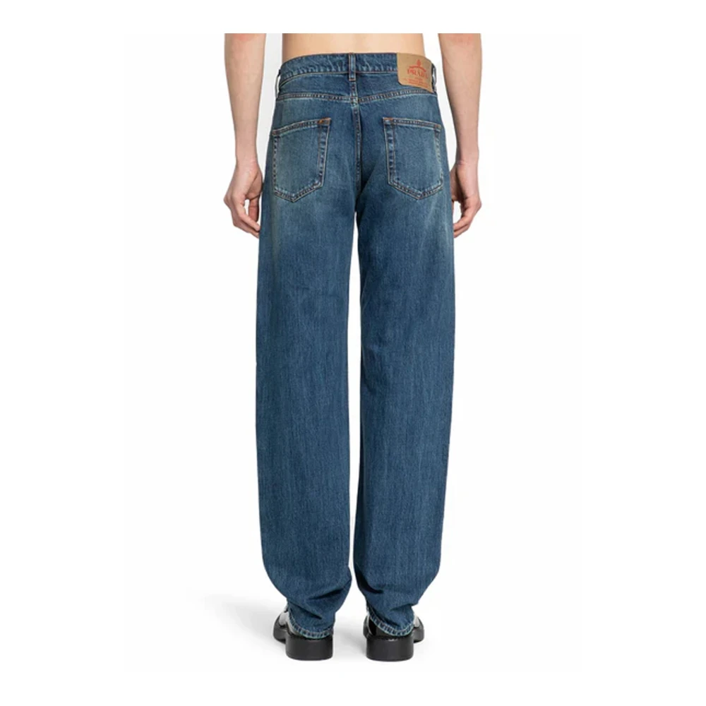 Prada Blauwe Denim Jeans Aw24 Blue Heren