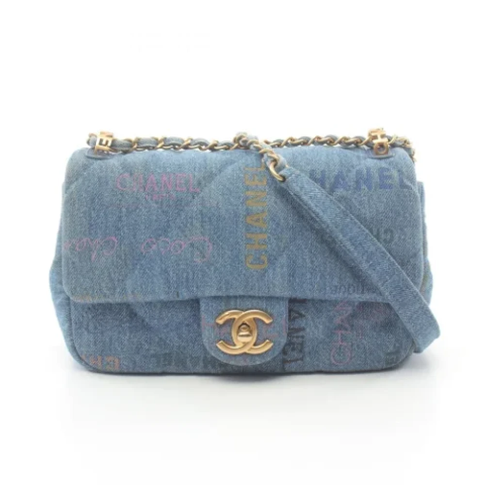 Chanel Vintage Pre-owned Denim shoulder-bags Blue Dames