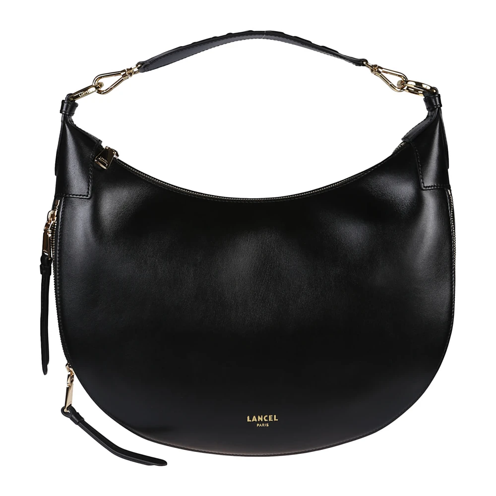 Lancel Stijlvolle Origami Hobo Tas Black Dames