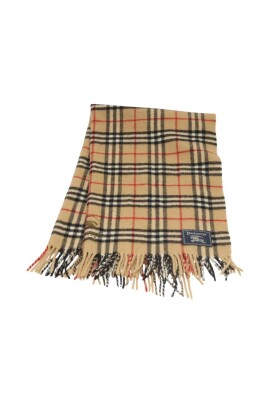pre-owned-classic-check-pattern-scarf