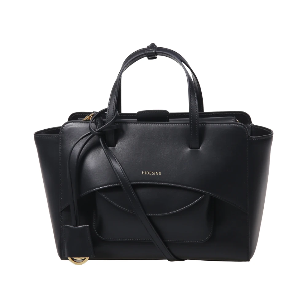 Hidesins Women's Black Flap M Bag - Handbags - One Size - Bags