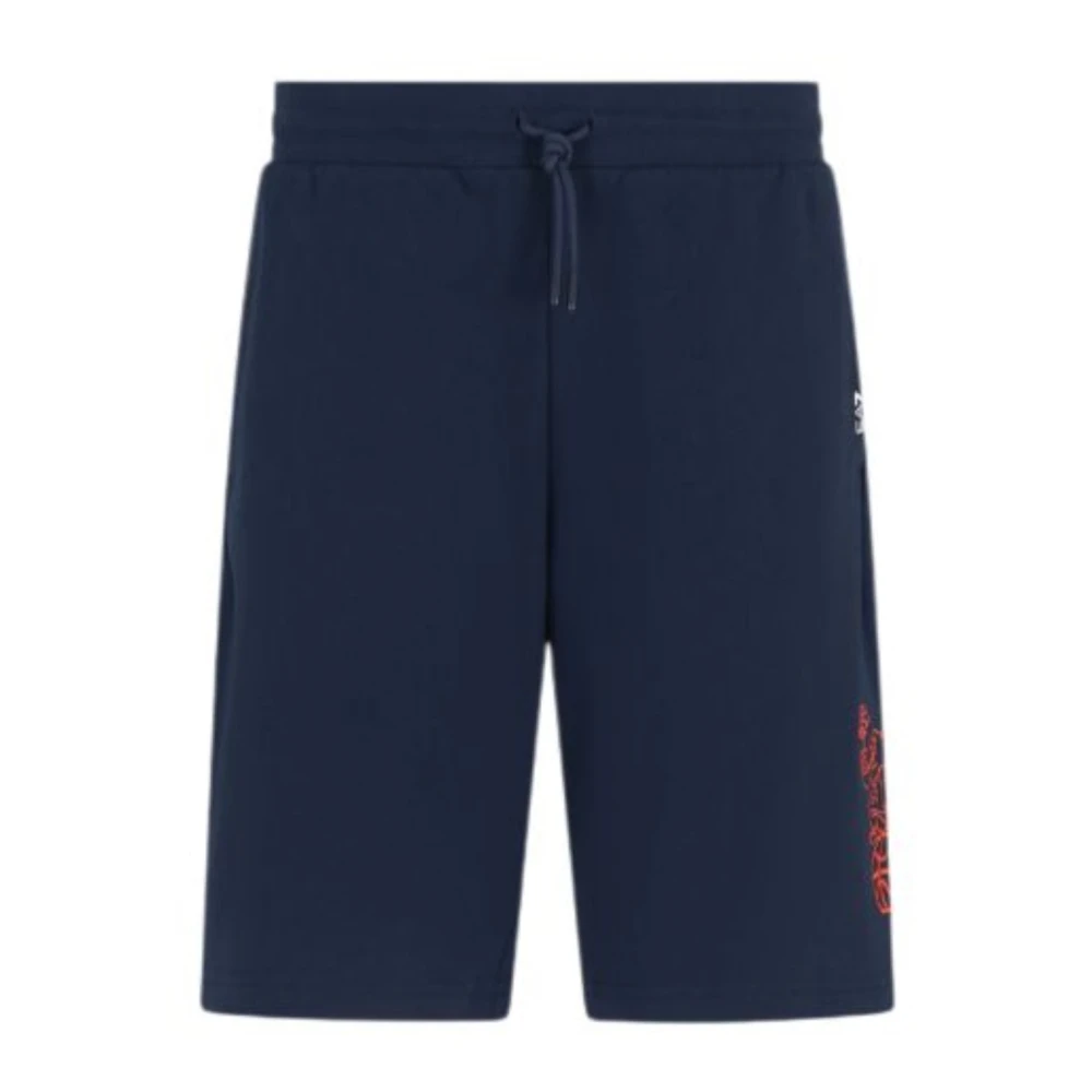 Emporio Armani Ea7 Uomo Blu Pantaloncini, L, New,