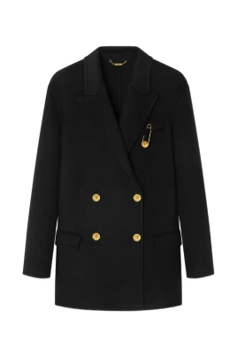 Cashmere-Blend Dubbelknäppt Peacoat