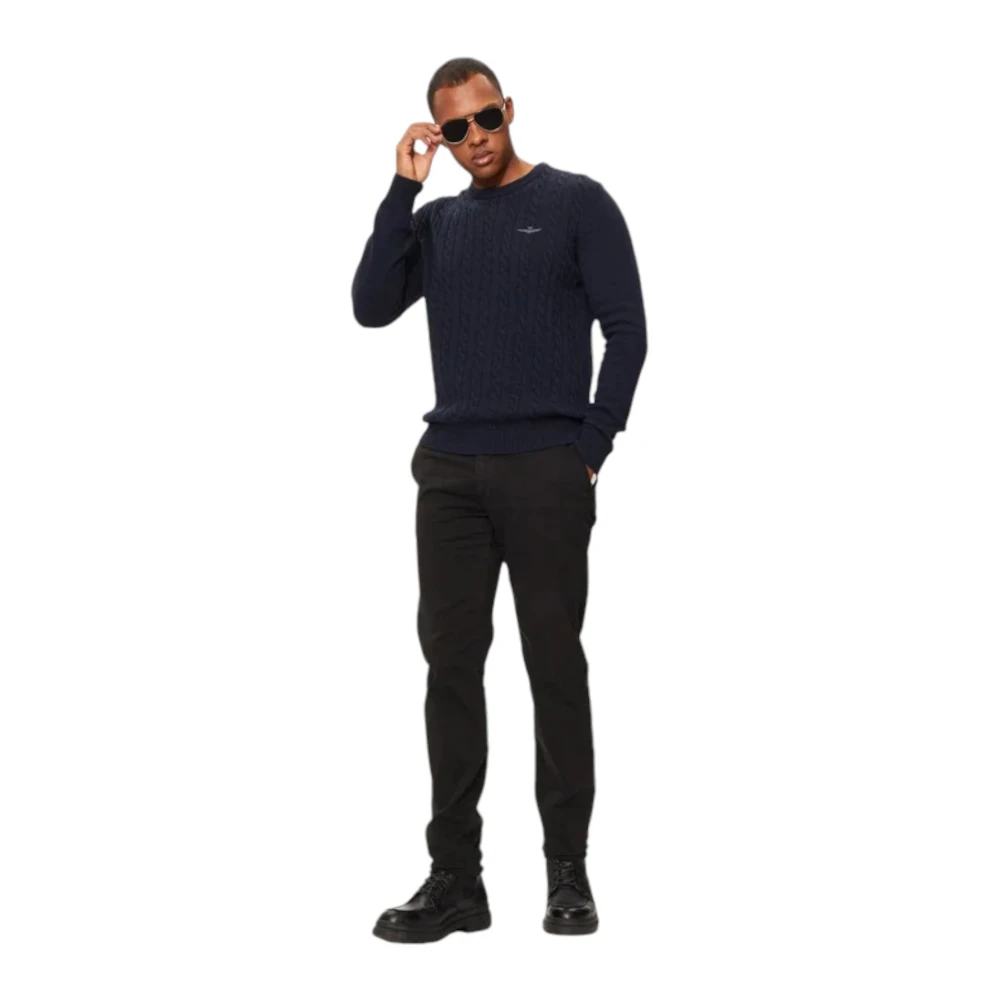 aeronautica militare Trui met ronde hals Blue Heren