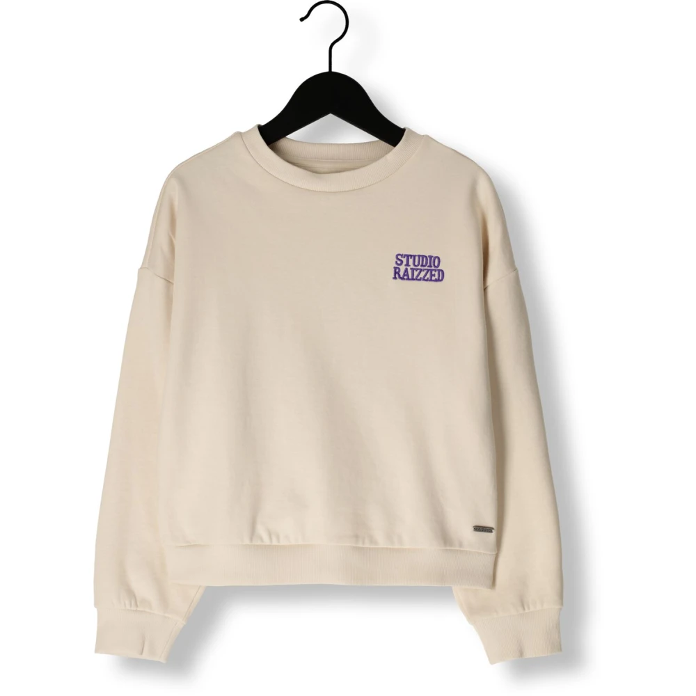 Raizzed Elegante Ecru Sweater voor Meisjes Beige Dames