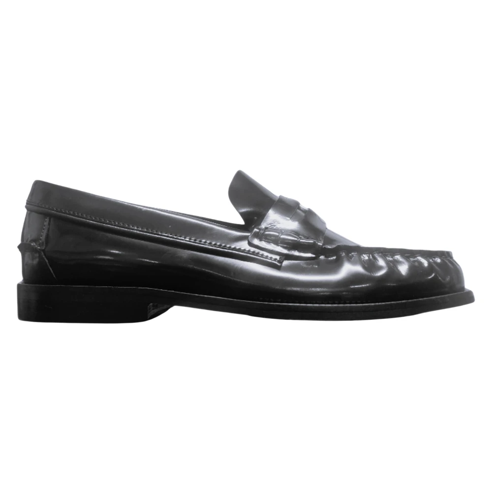 Tommy Hilfiger Women's Black Patent Leather Penny Loafer